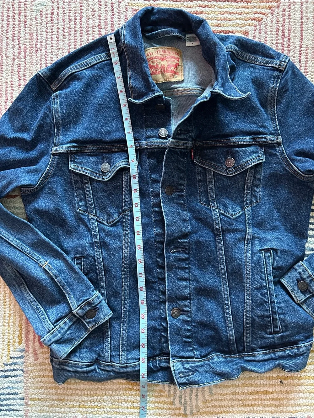 Levi's Dark Blue Denim Trucker Jacket - Picture 4 of 7